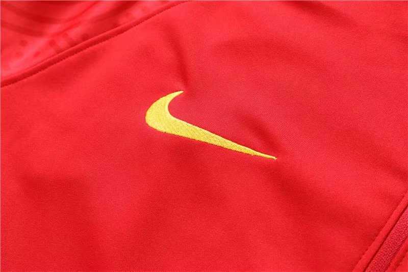 2020-2021 China Red Half Zip Soccer Training Suit