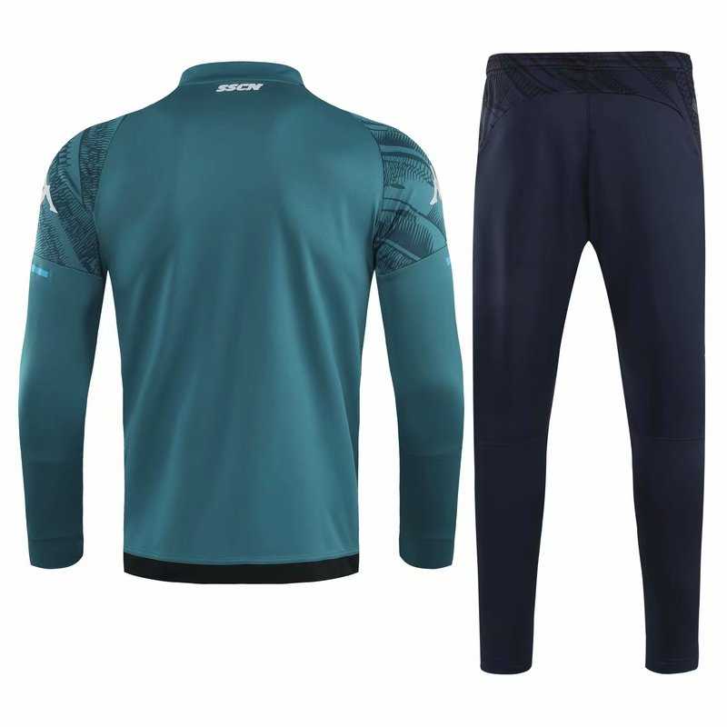 2020-2021 Napoli Green Half Zip Soccer Training Suit