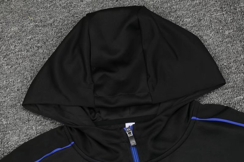 Men's Napoli Hoodie Black Training Suit Jacket + Pants 21/22 