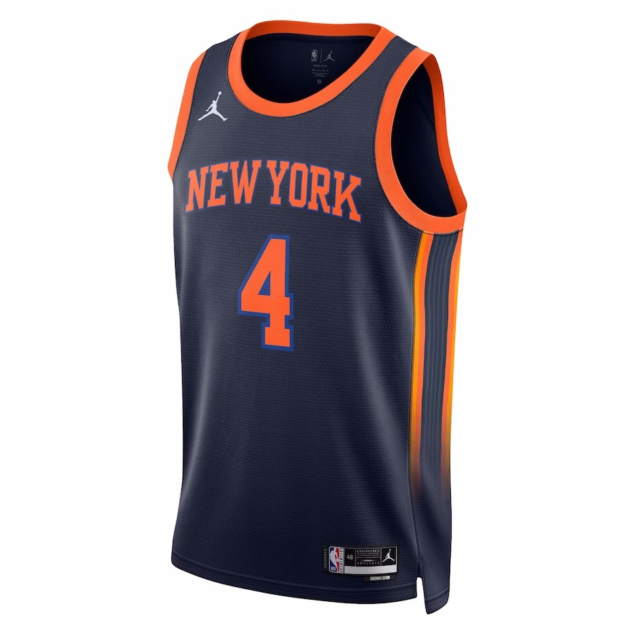 Men's New York Knicks Brand Navy Swingman Jersey-Statement Edition 22/23 Derrick Rose #4