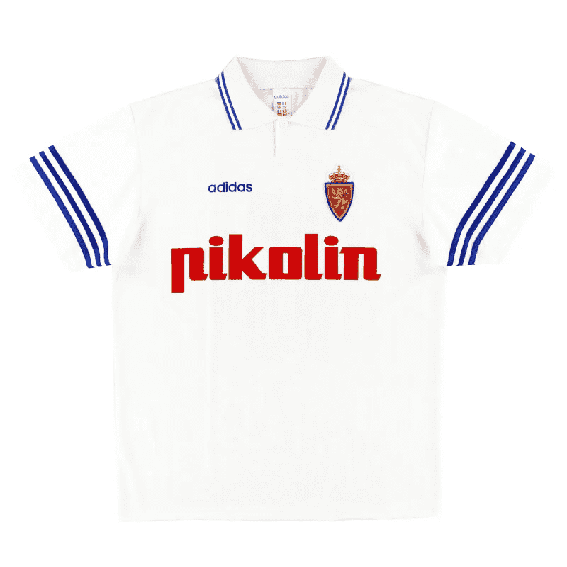 Men's Real Zaragoza Home Jersey 1995/96 #Retro